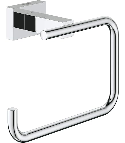 Grohe 40511001 Essentials Cube Robe Hook, Starlight Chrome